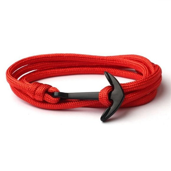 Jewelry Bracelet Anchor Boat Rope Beach Style Minimalist Men Women